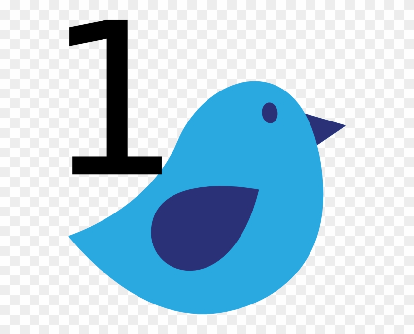 Blue Bird With 1 Clip Art At Clker Com Vector Online - Bird Clip Art Easy #36068