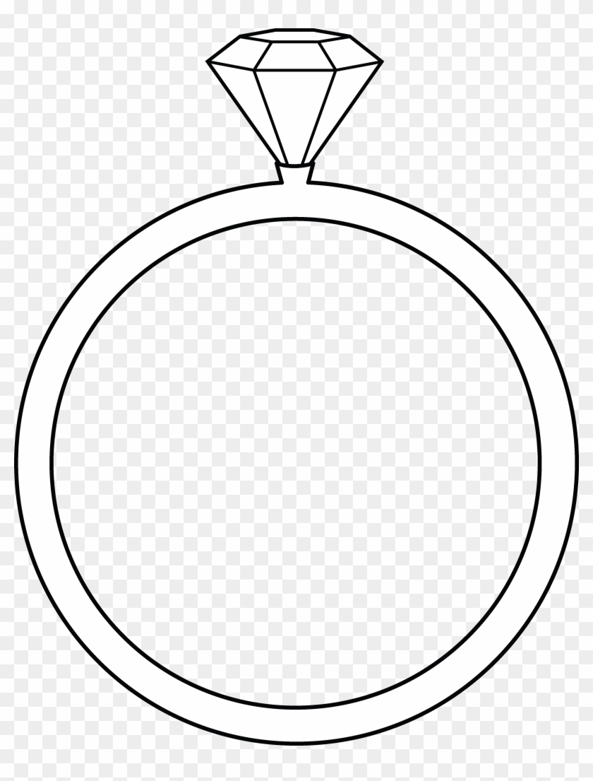 Diamond Ring Graphic - Bloom Ball Template Free #36335