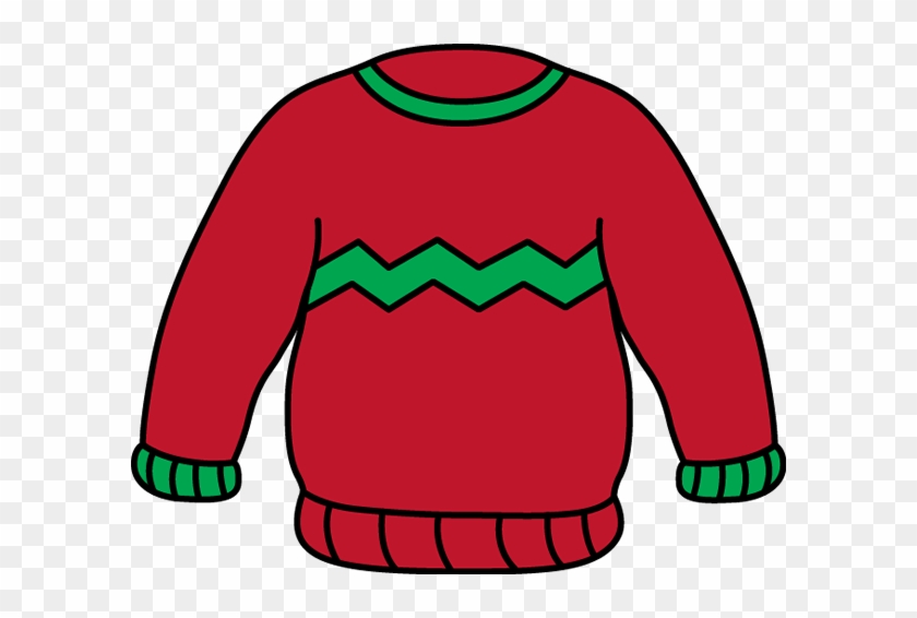 Red And Green Sweater Clip Art - Jumper Clipart #36491