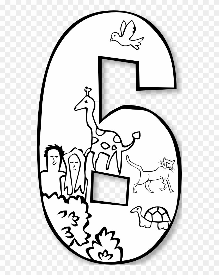 Number Clipart Day Creation - First Day Of Creation Coloring Pages #36498