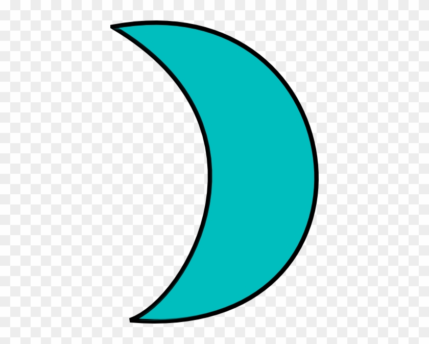 Teal Moon Clipart Clip Art At Vector Clip Art - Moon Turquoise Clip Art #36589