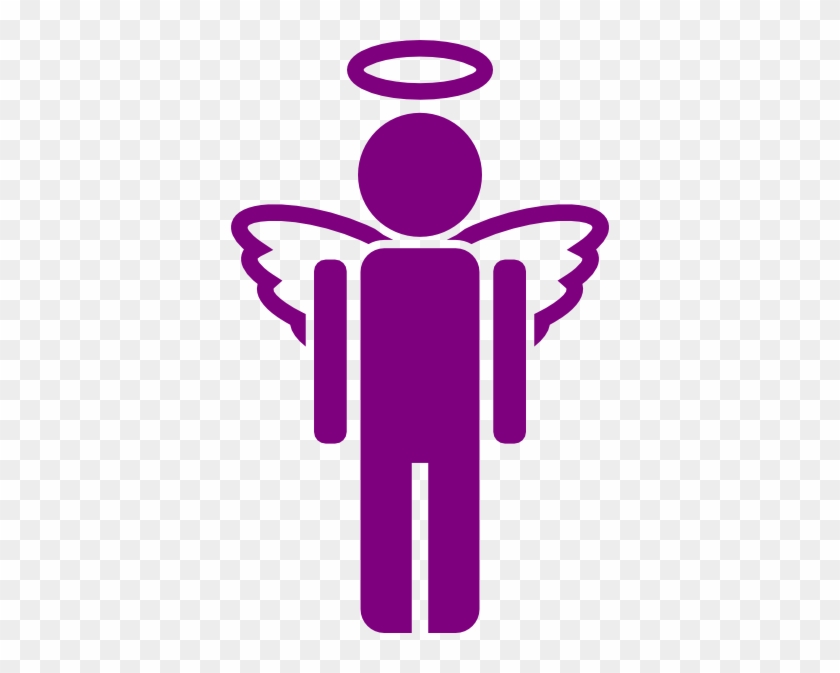 Purple Angel Clip Art At Clker - Angel Clip Art #36731