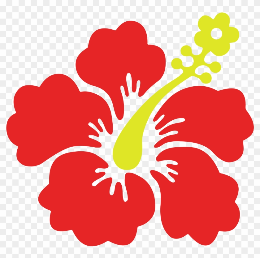 Big Image - Big Tropical Flowers Clipart #37246