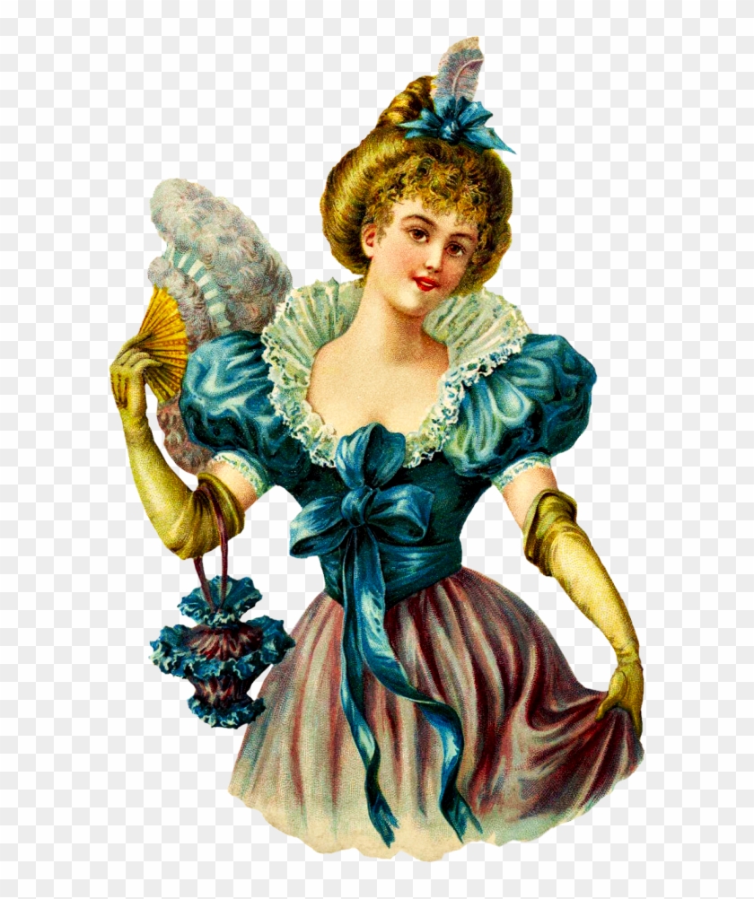 Free Victorian Woman With Purse Clipart - Free Victorian Woman With Purse Clipart #37577