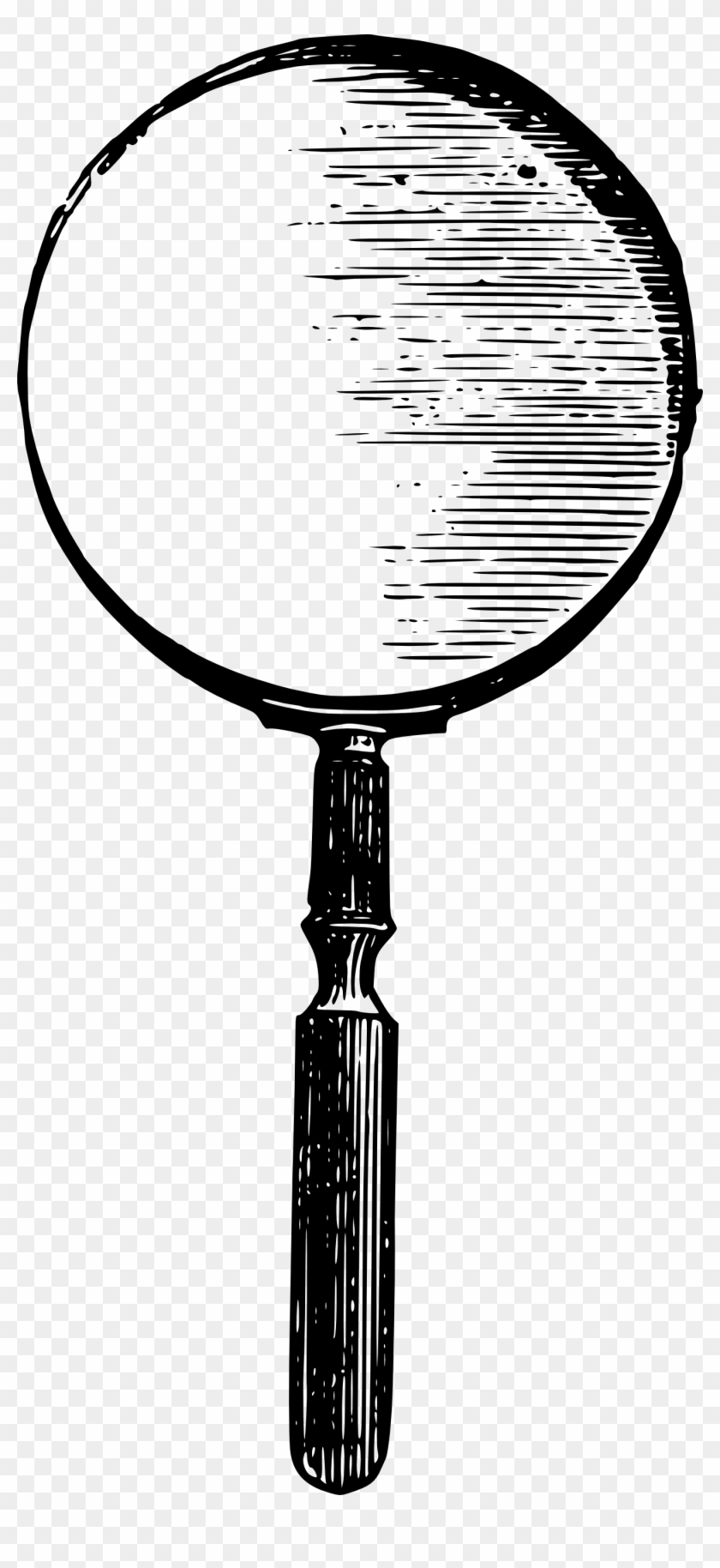 Vintage Magnifying Glass Vector Clip Art - Vintage Magnifying Glass Vector #37656