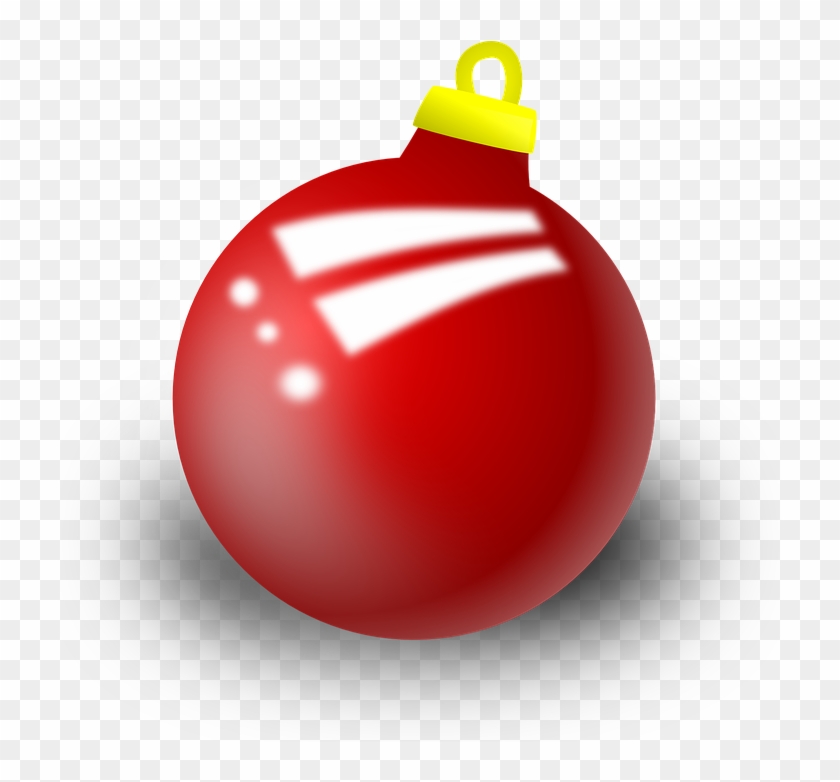 Bell Ornament Decoration Red Christmas Xmas - Christmas Ornament Clipart #37816