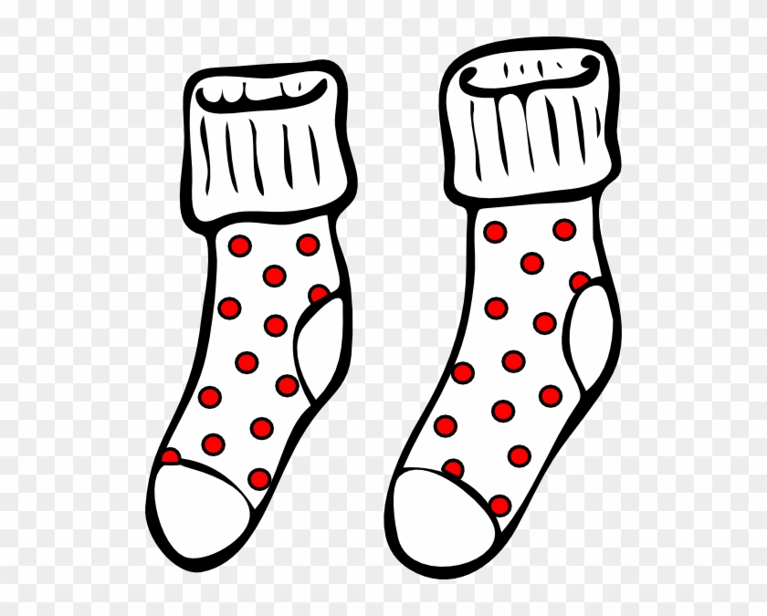 Sock Clipart - Polka Dot Socks Clipart #38389