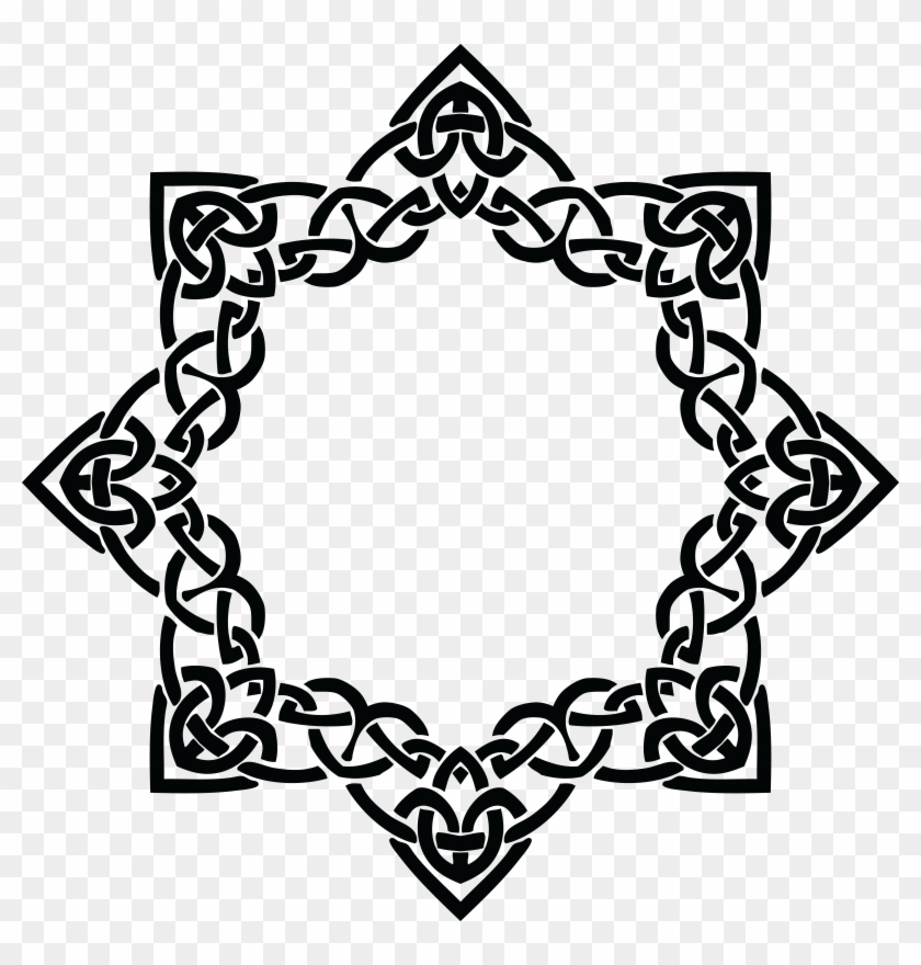 - Ai, - Eps, - Svg, - Free Clipart Of A Celtic - Border Design Black And White #39209