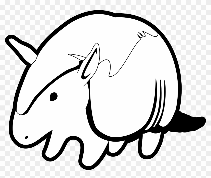 Armadillo Scalable Vector Graphics Svg Inkscape Adobe - Armadillo Cartoon Transparent #40109