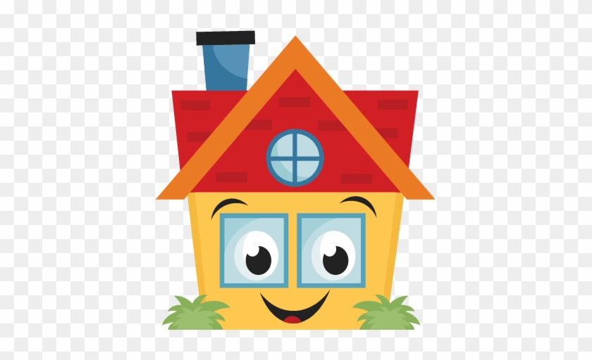 Happy House Svg Scrapbook Cut File Cute Clipart Files - Happy House Clip Art #40279