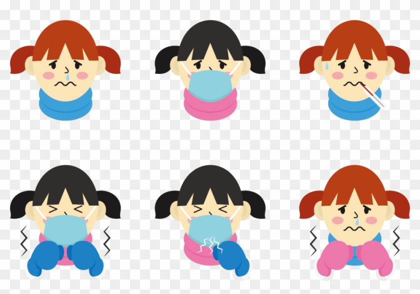 Child Adobe Illustrator Clip Art - 流感 卡通 #40364