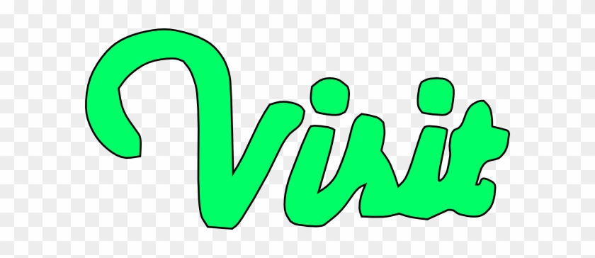 Decorative Visit Word Clip Art - Visit Clipart #40399