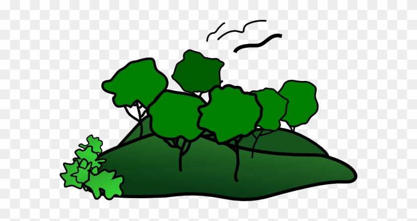 Landscape Mountain Trees Clip Art - Landscape Clip Art #41016