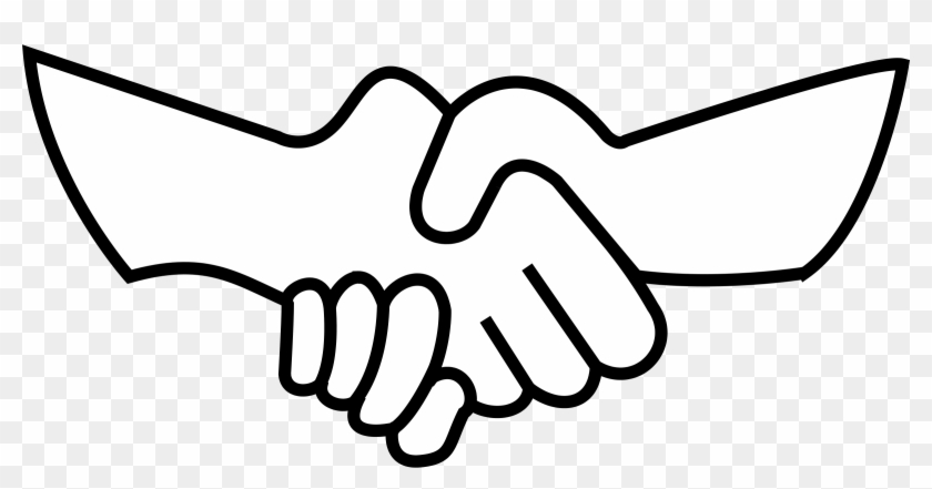 Clipart Info - Draw Shaking Hands Easy #41107