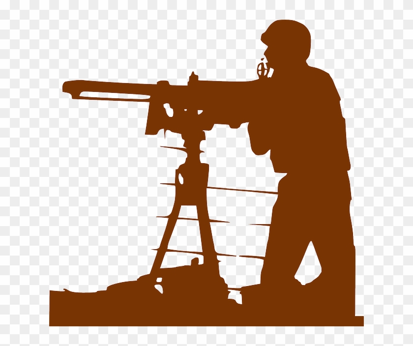 Gatling Gun Machine Military Weapon - Duty Clipart #42316