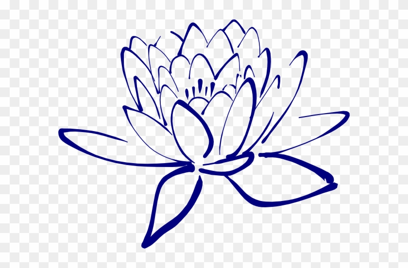 Dark Blue Flower Clipart Clipartxtras - Navy Blue Flower Clip Art #42911
