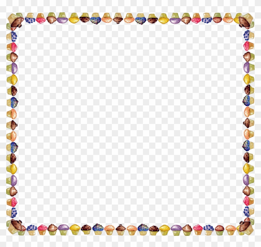 Cupcake Border Clip Art - Cake Borders Clip Art #42990