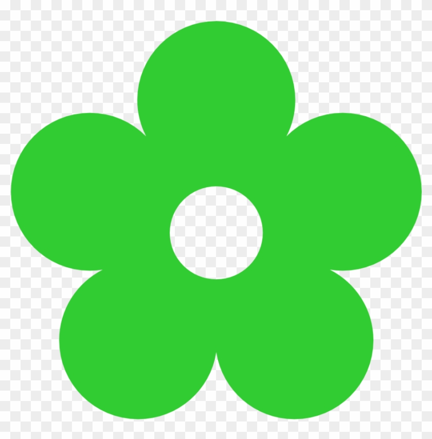 Green Flower Clipart #43159