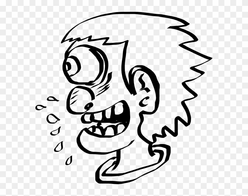 Cartoon Crazy People - Ugly Clipart Black And White #241201