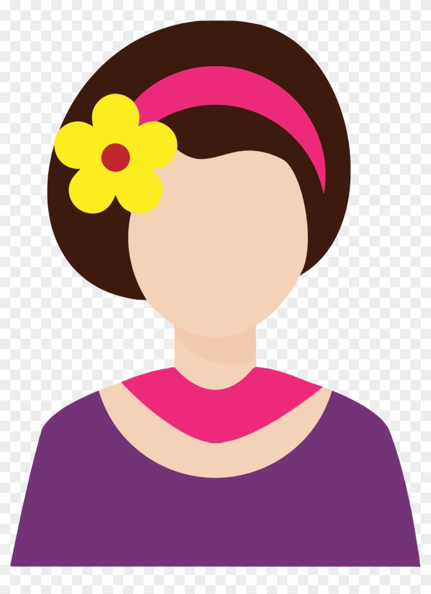 Avatar Clip - Flower On Hair Cartoon #241341