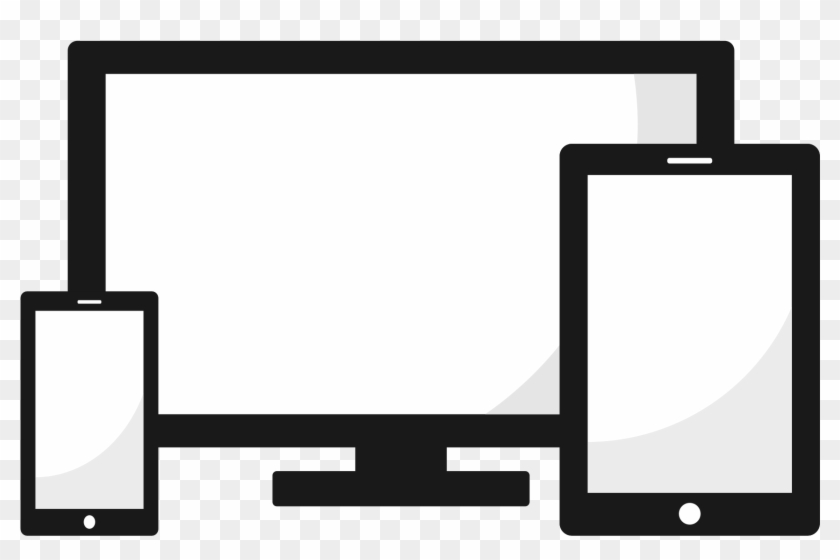 Responsive Set Png With Transparent Background Free - Transparent Background Clip Art Computer Png #241360