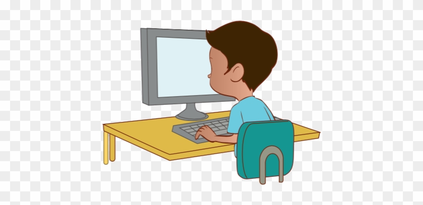 More From My Site - Niño Con Una Computadora Png #242029