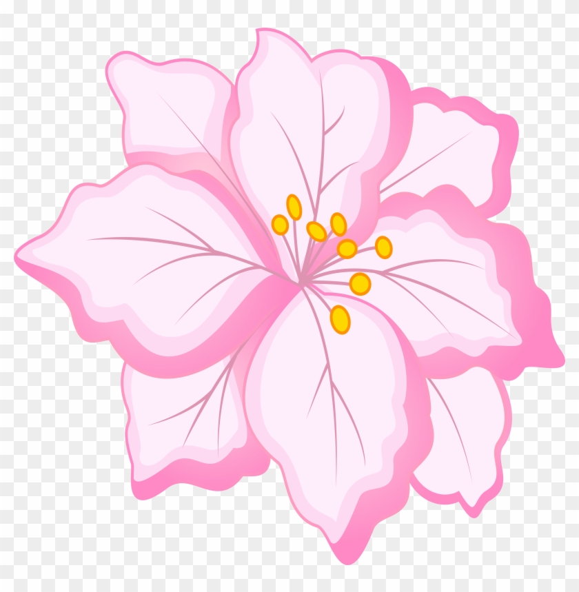 White Flower Clipart Pink Flower - Pink And White Flowers Png #242521