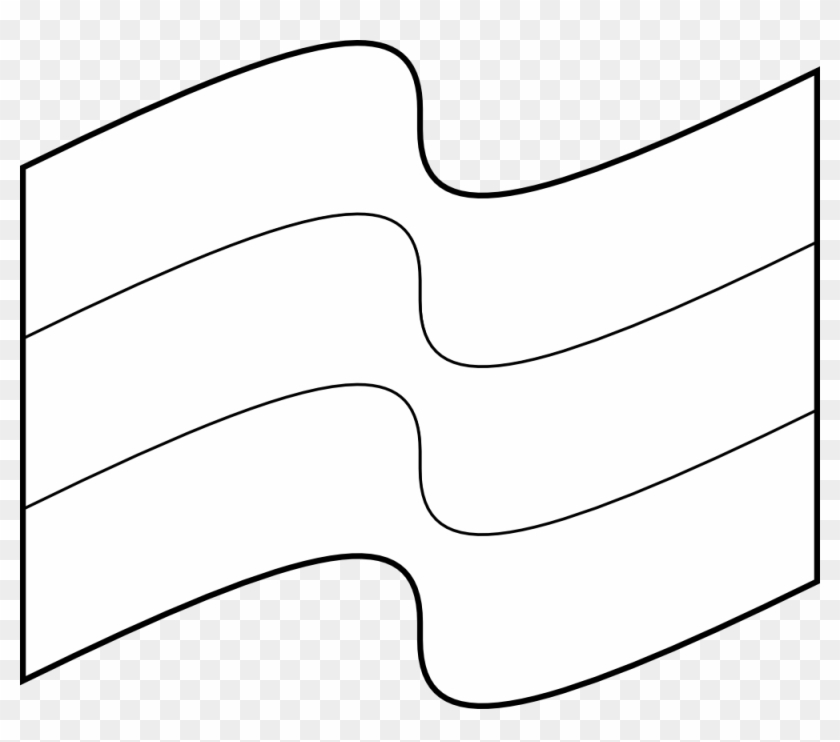 Waving White Flag Clipart - German Clipart Black And White #242584
