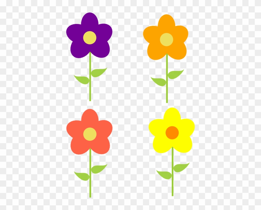 Small Spring Flowers Clip Art - Desenho Flor Amarela Png #242688