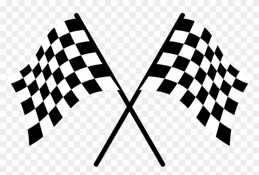 Racing Flags Auto Racing Clip Art - Checkered Flag Transparent Background #242890