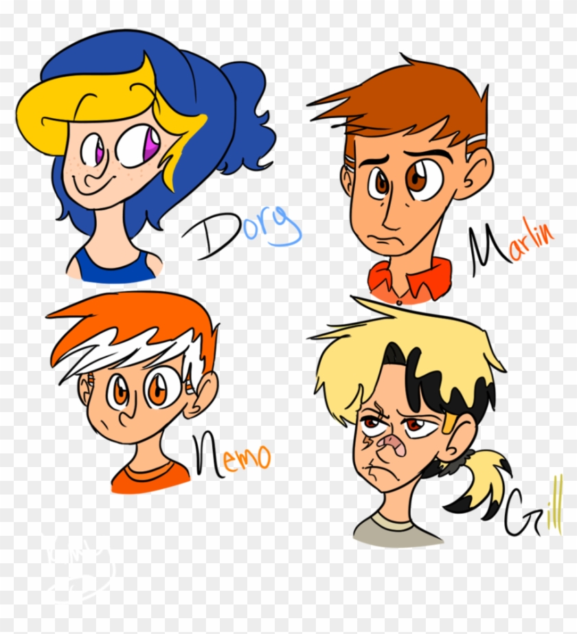 Human Finding Nemo By Cheiiebee - Humans Characters In Finding Nemo #243159
