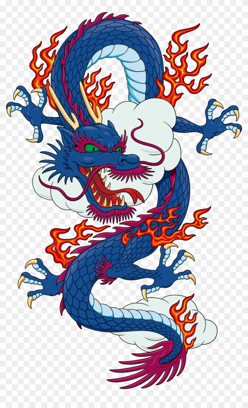 T-shirt Chinese Dragon Japanese Dragon - Japanese Vector Dragon Png #243328