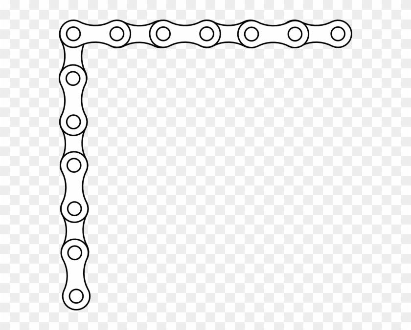 Chain Link Border Clipart - Bike Chain Link Drawing #243536