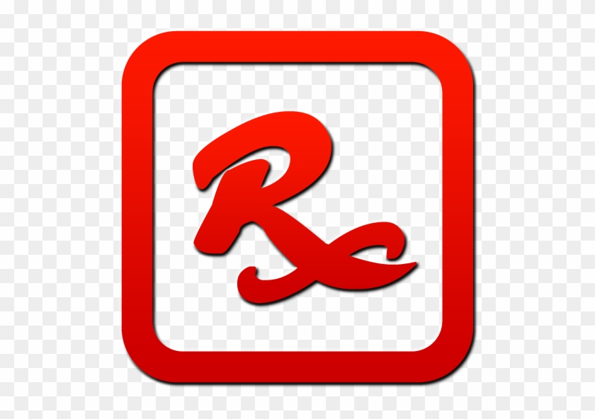 Red Rx Bold Italic Frame - Number 3 Red Color #243557