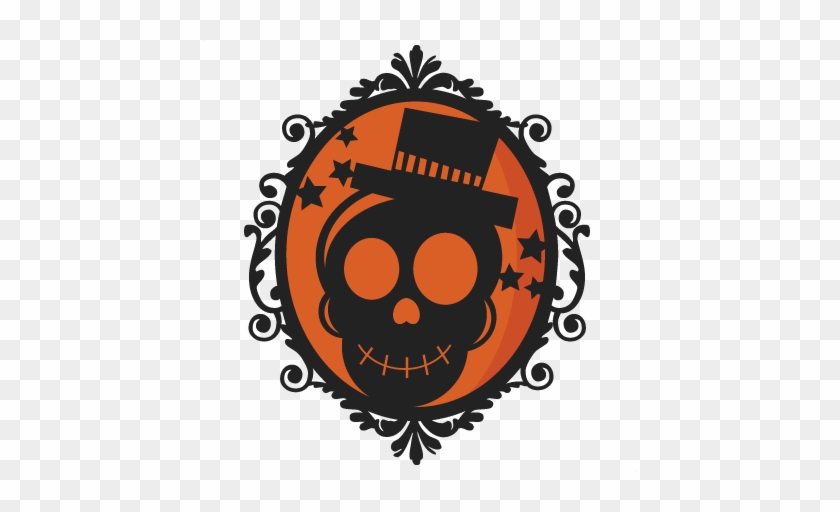 Halloween Skeleton Frame Svg Scrapbook Cut File Cute - Scalable Vector Graphics #243626