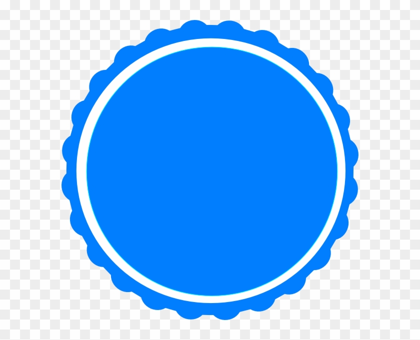 Teal Scallop Circle Frame Svg Clip Arts 594 X 601 Px - Circle Scallop Border Png #243662