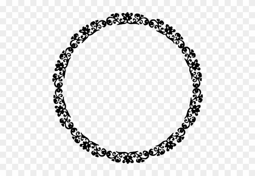 Decorative Round Border Frame Vector Clip Art - Round Border Vector Png #243715