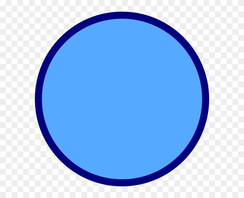 Circle Small Chosen Clip Art - Blue Circle With Border #243789