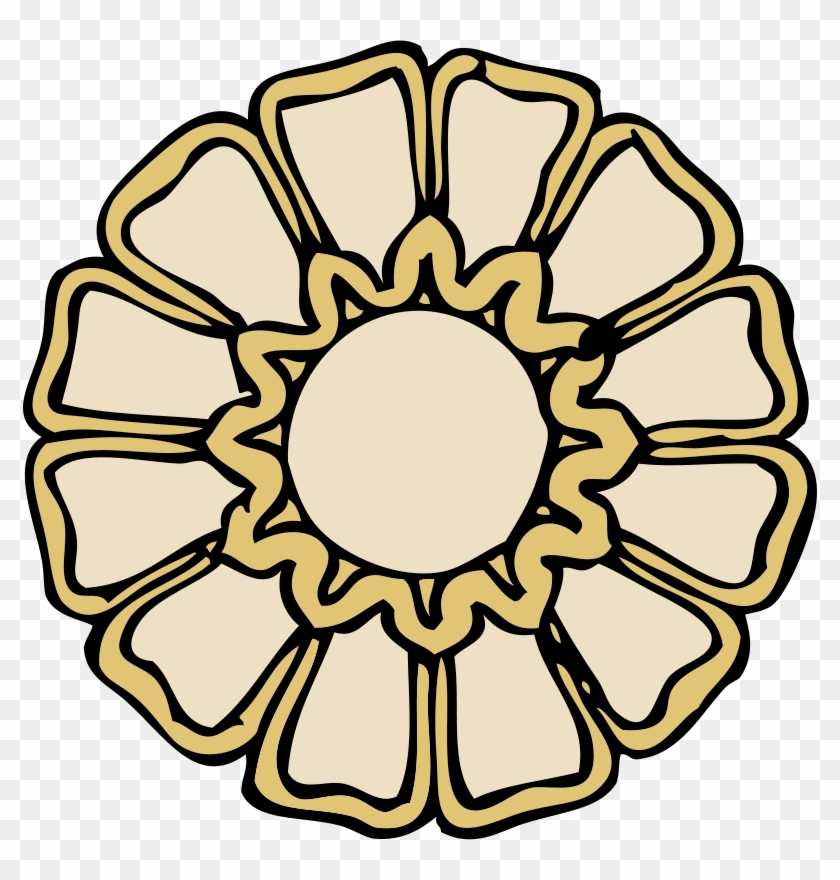Free Vector Rosette Ornament Clip Art - Rosette Template #243892