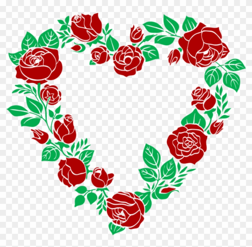 Free Png Download Red Rose Heart Border Clipart Png - Free Png Download Red Rose Heart Border Clipart Png #1555161