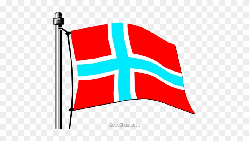 Norway Flag Royalty Free Vector Clip Art Illustration - Norway Flag Royalty Free Vector Clip Art Illustration #1555218
