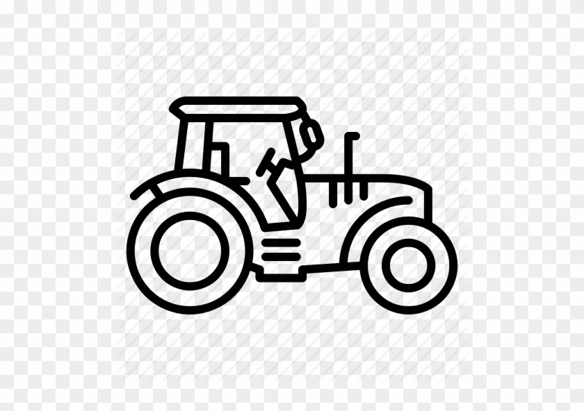 Agriculture Garden Tractor Icon - Agriculture Garden Tractor Icon #1555430