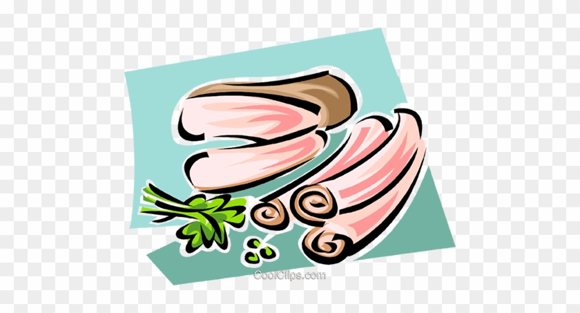 Bacon Royalty Free Vector Clip Art Illustration - Bacon Royalty Free Vector Clip Art Illustration #1555657