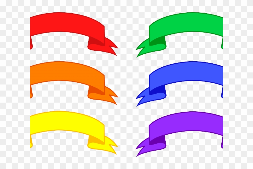 Ribbons Clipart Colored - Ribbons Clipart Colored #1555674