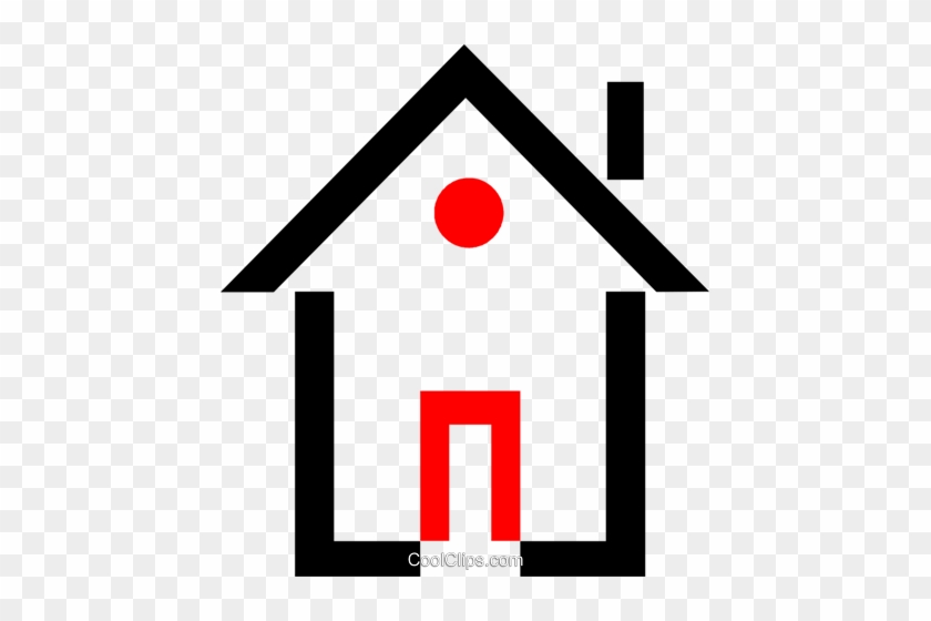 House/home Royalty Free Vector Clip Art Illustration - House/home Royalty Free Vector Clip Art Illustration #1556562