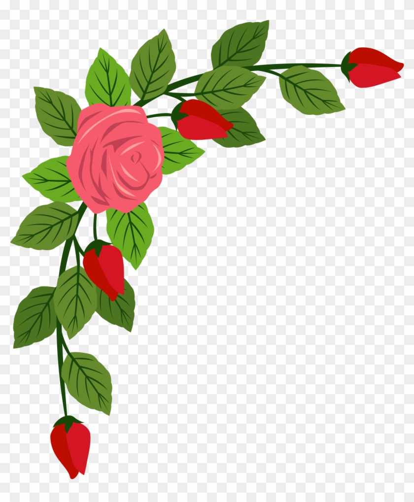 Flower Border Clipart Png - Flower Border Clipart Png #1557164