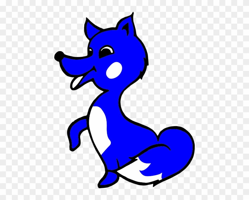Dark Blue Fox Kid Clip Art At Clker Com Vector Clip - Dark Blue Fox Kid Clip Art At Clker Com Vector Clip #1557296