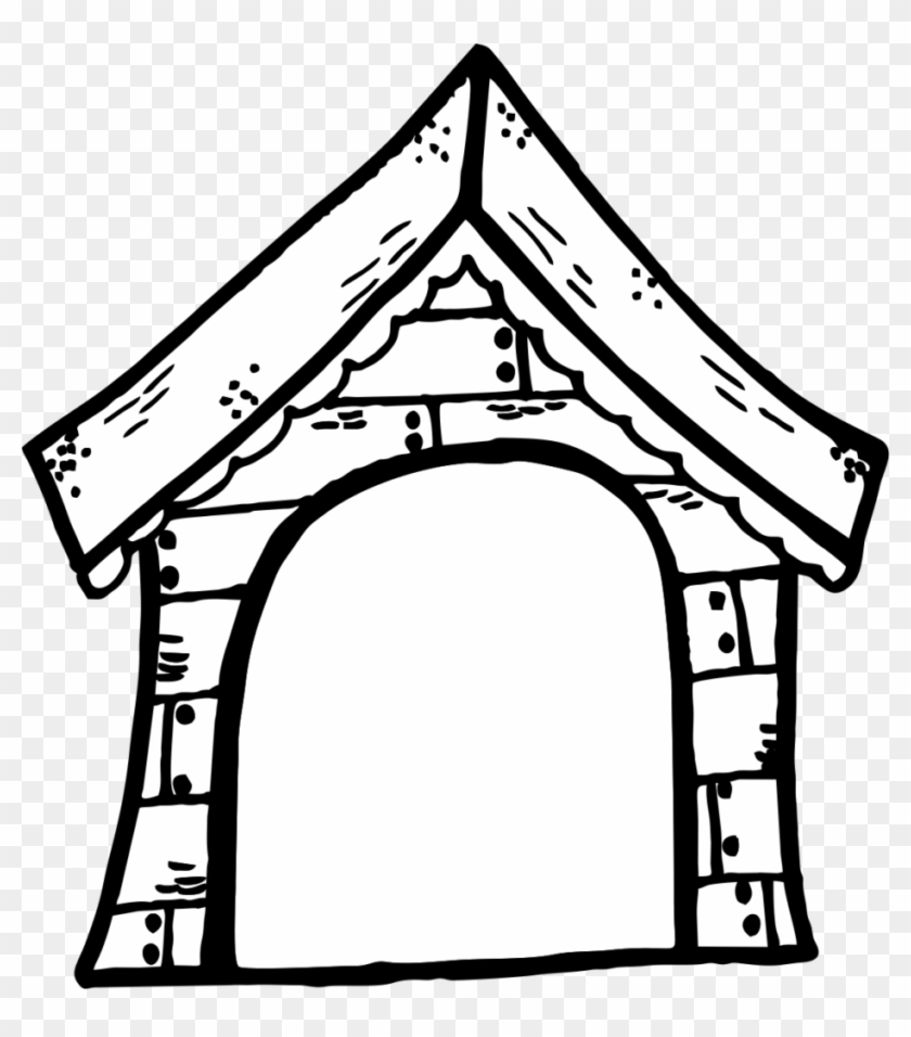 Black And White Dog House Clipart 2 Of In - Black And White Dog House Clipart 2 Of In #1558081