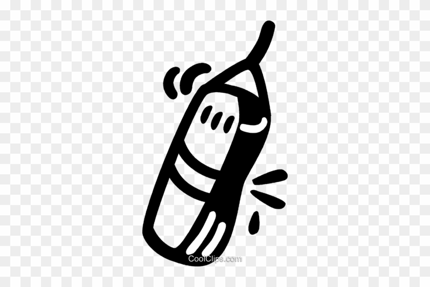 Punching Bag Royalty Free Vector Clip Art Illustration - Punching Bag Royalty Free Vector Clip Art Illustration #1558146