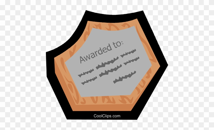 Plaque Royalty Free Vector Clip Art Illustration - Plaque Royalty Free Vector Clip Art Illustration #1558670